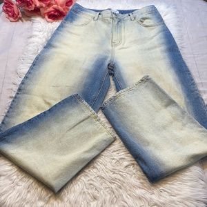 CLEARANCE Triple Eight Bleach Dye Jeans sz M